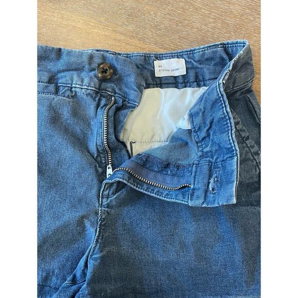 GAP Denim Jean 3" Inseam Khaki Chino Shorts Women's size 00 Tomato Girl Summer - Picture 6 of 11